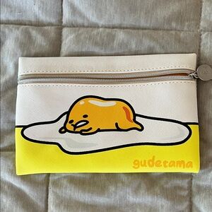 Gudetama Yellow and White Cosmetic Bag